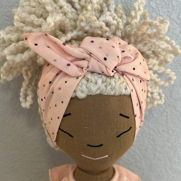 Animal Adventures Plush Girl Doll in Cute Pink Dress - Picture 2 of 9